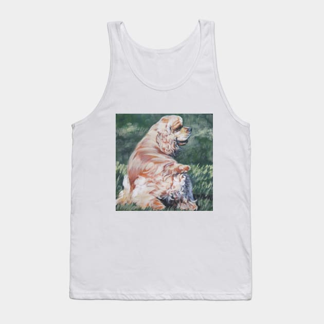 American Cocker Spaniel Fine Art Painting Tank Top by LASHEPARD